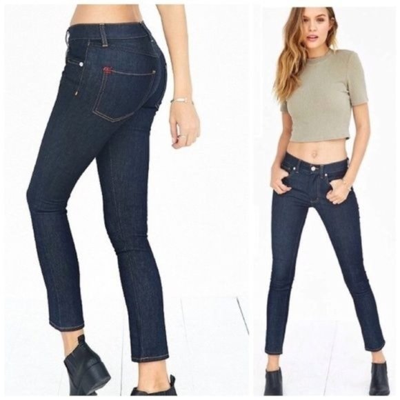 BDG Denim - Urban Outfitters BDG Drainpipe High Rise Cropped Denim Jeans Sz 24W